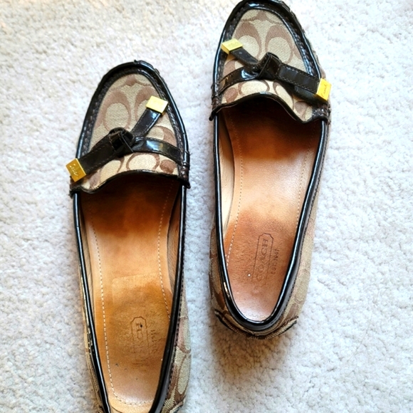 Coach Frida Women's Monogram Loafers Size 9.5 B - Picture 2 of 9